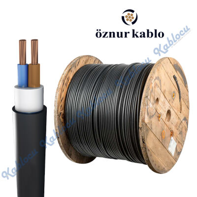 Öznur YVV-R (NYY) 2x10 mm² Kh-Mv 0,6/1 kV Eca Siyah Yekpare - 2